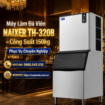 Máy Làm Đá Viên Naixer TH-320B – Công Suất 150kg, Phục Vụ Chuyên Nghiệp