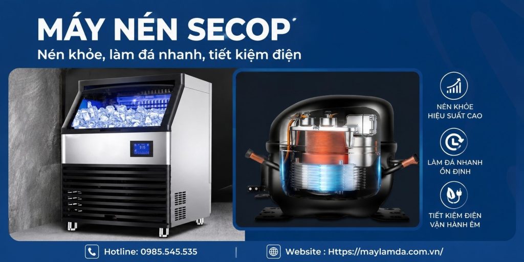 Máy Nén Máy Làm Đá SECOP Thương Hiệu Đức