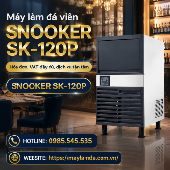 Máy làm đá viên Snooker SK-120P - Hóa đơn, VAT đầy đủ, dịch vụ tận tâm