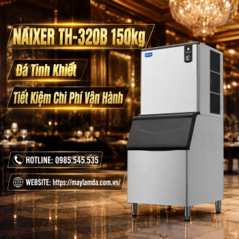 Naixer TH-320B 150kg – Đá Tinh Khiết, Tiết Kiệm Chi Phí Vận Hành