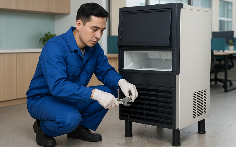 Máy làm đá cần phải bảo trì định kì