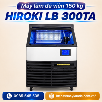 Máy làm đá viên 150 kg - Hiroki LB 300TA