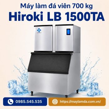 Máy làm đá viên 700 kg-Hiroki LB 1500TA